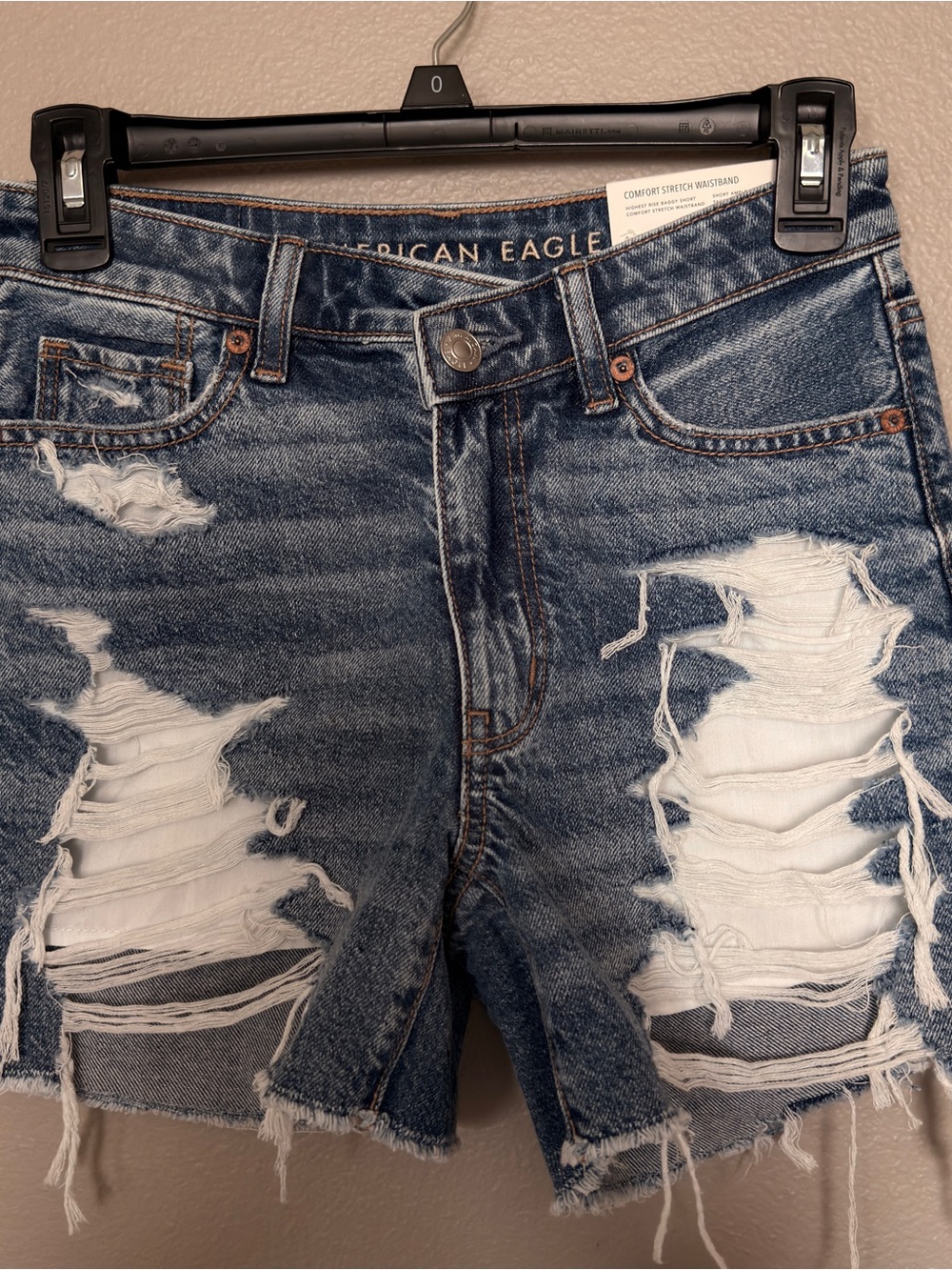 American Eagle Outfitters Distressed Ripped Denim Shorts